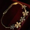 Opal Flower Rhinestone Bracelet