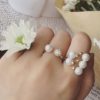 5 Pearls Finger Cuff Ring