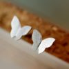 925 Silver Flying Butterfly Earrings