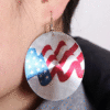 American Flag Statement Earrings