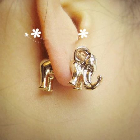 BOGO-Fashion 3D Elephant Ear Stud (Single)