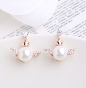 Baby Angel Pearl Earrings