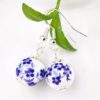 Free Gift - Blue Flower Ceramic Earrings