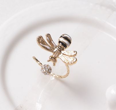 Busy Bee Cuff Ring (Adjustable Band)