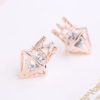 Crowned Diamond Rhinestone Earrings