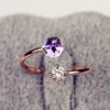Crystal and Rhinestone Cuff Ring (Adjustable)