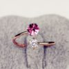 Crystal and Rhinestone Cuff Ring (Adjustable, Open End)