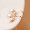 Curvy Pearl Beauty Earrings