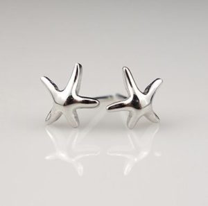 Shiny Curvy Starfish Earrings