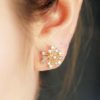 Dandelion Rhinestone Statement Earrings
