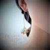 Dangling Pearl Pedals Earrings