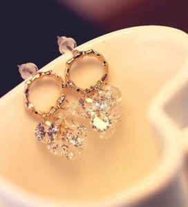 Diamond Grapes Earrings