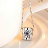 Diamond Heart in Square Rhinestone Fashion Necklace