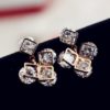 Diamond Irregularity Rhinestone Statement Earrings