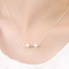 Double Pearl Level Fashion Necklace