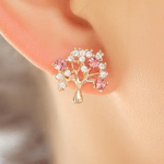 Sparkly Tree Fashion Earrings
