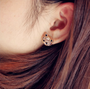 Cute Panda Rhinestone Fashion Earrings