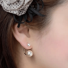 Double Pearls Wrapping Ear Cuffs