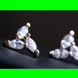 Trinity Diamond Glamour Earrings