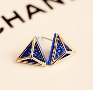 Diamond in Abstract Fashion Earrings