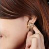 Sparkly Rose Rhinestone Fashion Earrings
