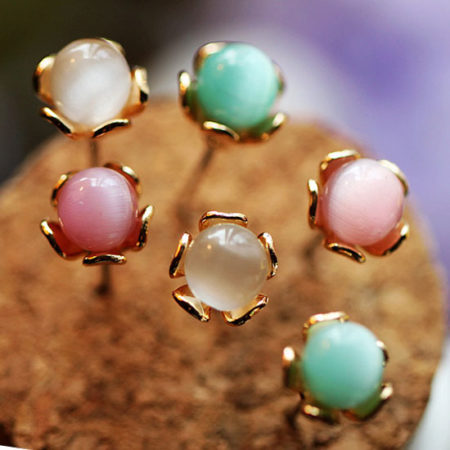Fashion Color Balls Earrings (Set of 6 pcs)