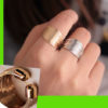 Fashion Strings Wrapping Finger Cuff Ring (Adjustable Band)
