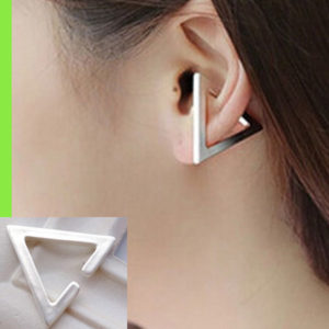 3D Triangle Statement Ear Cuff (Single, No Piercing Needed)
