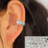 Full Rhinestone Ring Ear Cuff(Single, No Piercing)