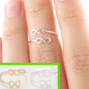 Gold+Silver Infinite Cuff Rings (Adjustable)