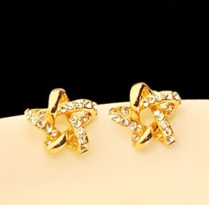 Gold and Shine Star Earrings
