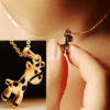 Golden Cutie Giraffe Fashion Necklace