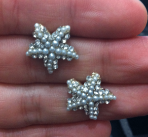 Star Fish Pearl Fashion Earrings