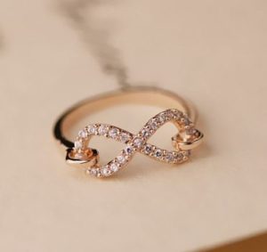 Infinity Symbol Rhinestone Ring