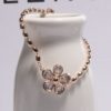 Intriguing Full Rhinestone Flower Bracelet