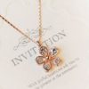 Intriguing Full Rhinestone Flower Necklace