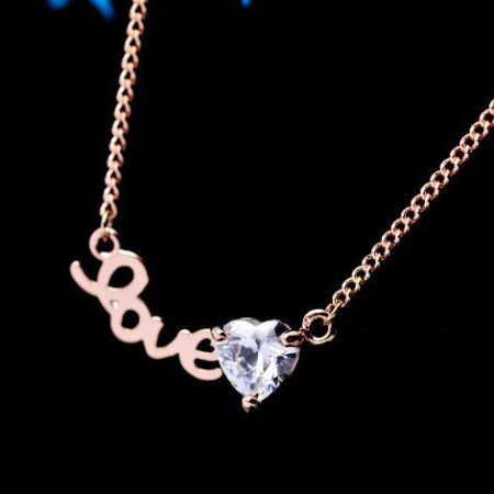 Diamond Love Heart Necklace