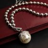 Love Pearl Ball Statement Necklace