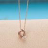 Love Statement Ring Set Titanium Necklace