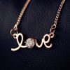 Love letter Rhinestone Necklace