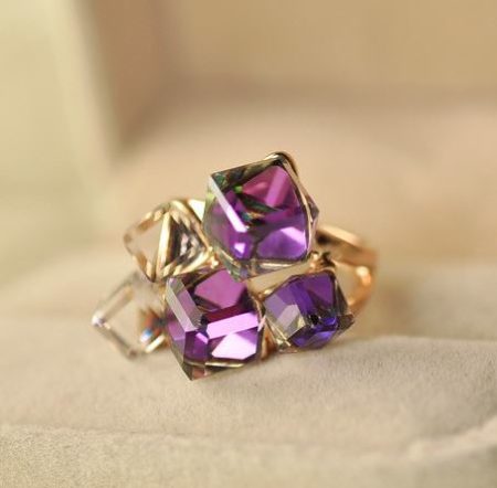 Magical Crystal Statement Ring (Adjustable Band)