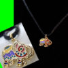 Drop Glazed Little Elephant Necklace
