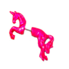 Neon Fashion 3D Horse Single Ear Stud