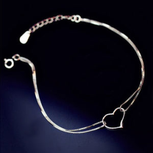 Open Heart Double Chain Bracelet