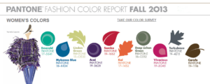 Pantone Fashion Color Fall 2013