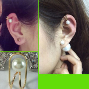 Pearl Beauty Ear Cuff Clip (Single, No Piercing, Adjustable)