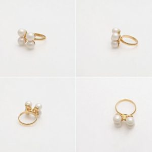 Pearl Square Statement Ring