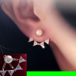 Pearl and Bow Wrapping Ear Cuff