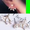 Pearl and Bow Wrapping Ear Cuffs