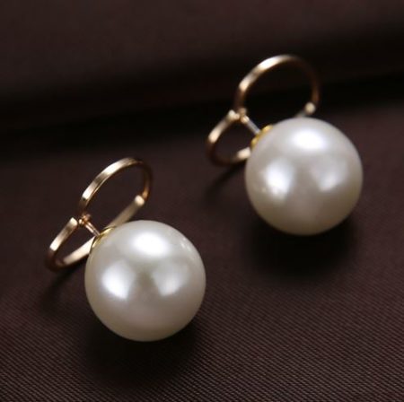 Pearl and Heart Wrapping Ear Cuffs (Reversible Wearing)